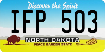 ND license plate IFP503