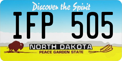 ND license plate IFP505