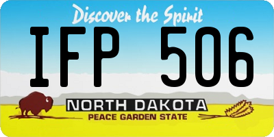 ND license plate IFP506