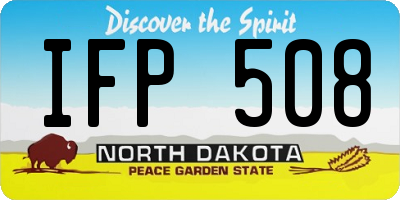 ND license plate IFP508