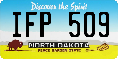 ND license plate IFP509