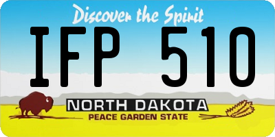 ND license plate IFP510