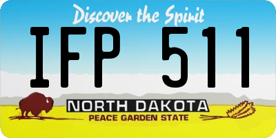ND license plate IFP511
