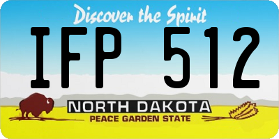 ND license plate IFP512