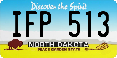 ND license plate IFP513