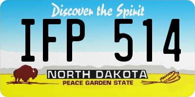 ND license plate IFP514