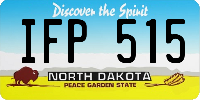ND license plate IFP515