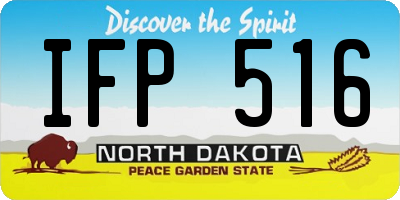 ND license plate IFP516