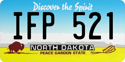 ND license plate IFP521