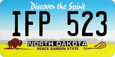 ND license plate IFP523