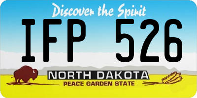 ND license plate IFP526