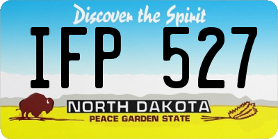 ND license plate IFP527