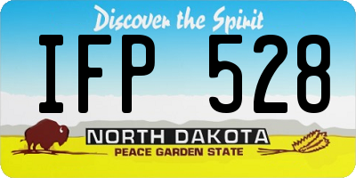 ND license plate IFP528