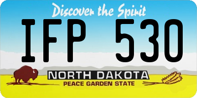 ND license plate IFP530