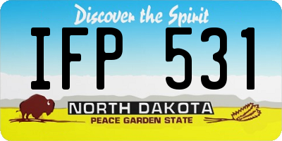 ND license plate IFP531