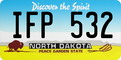 ND license plate IFP532