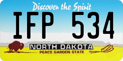 ND license plate IFP534