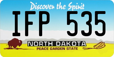 ND license plate IFP535
