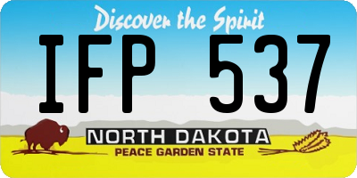 ND license plate IFP537