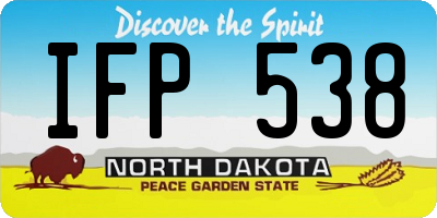 ND license plate IFP538