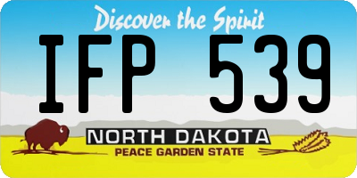 ND license plate IFP539