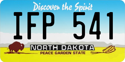 ND license plate IFP541