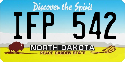 ND license plate IFP542