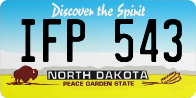 ND license plate IFP543