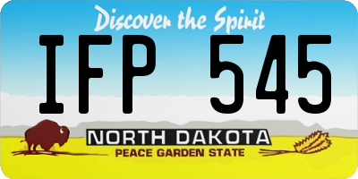 ND license plate IFP545