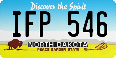 ND license plate IFP546