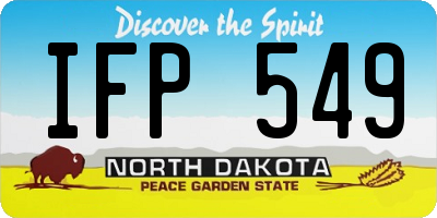 ND license plate IFP549