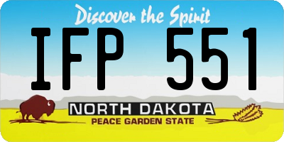 ND license plate IFP551