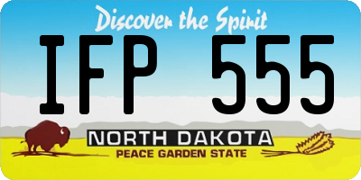 ND license plate IFP555