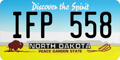 ND license plate IFP558
