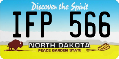 ND license plate IFP566
