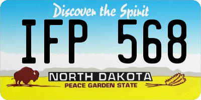 ND license plate IFP568