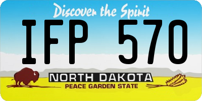 ND license plate IFP570