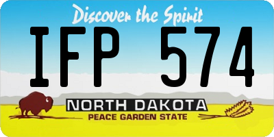 ND license plate IFP574