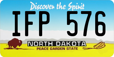 ND license plate IFP576