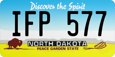 ND license plate IFP577