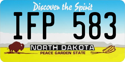 ND license plate IFP583
