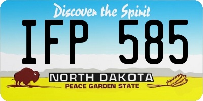 ND license plate IFP585