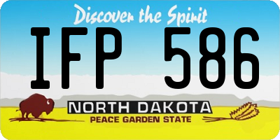 ND license plate IFP586