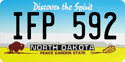 ND license plate IFP592