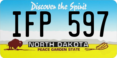 ND license plate IFP597
