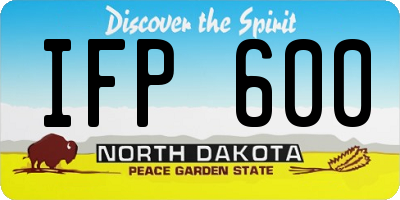 ND license plate IFP600