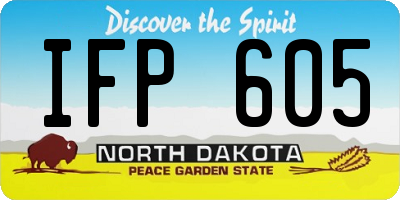 ND license plate IFP605