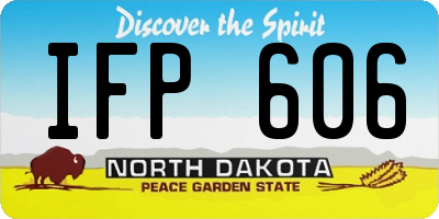ND license plate IFP606