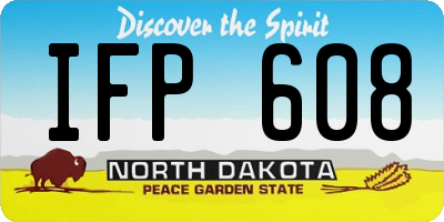 ND license plate IFP608