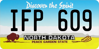 ND license plate IFP609
